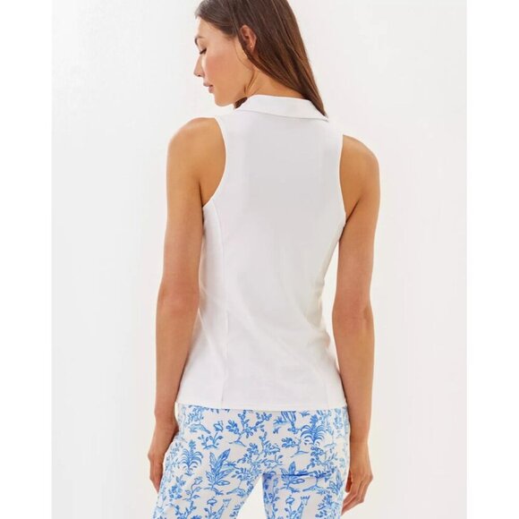 UPF 50+ Luxletic Martina Polo - White - Picture 2 of 4